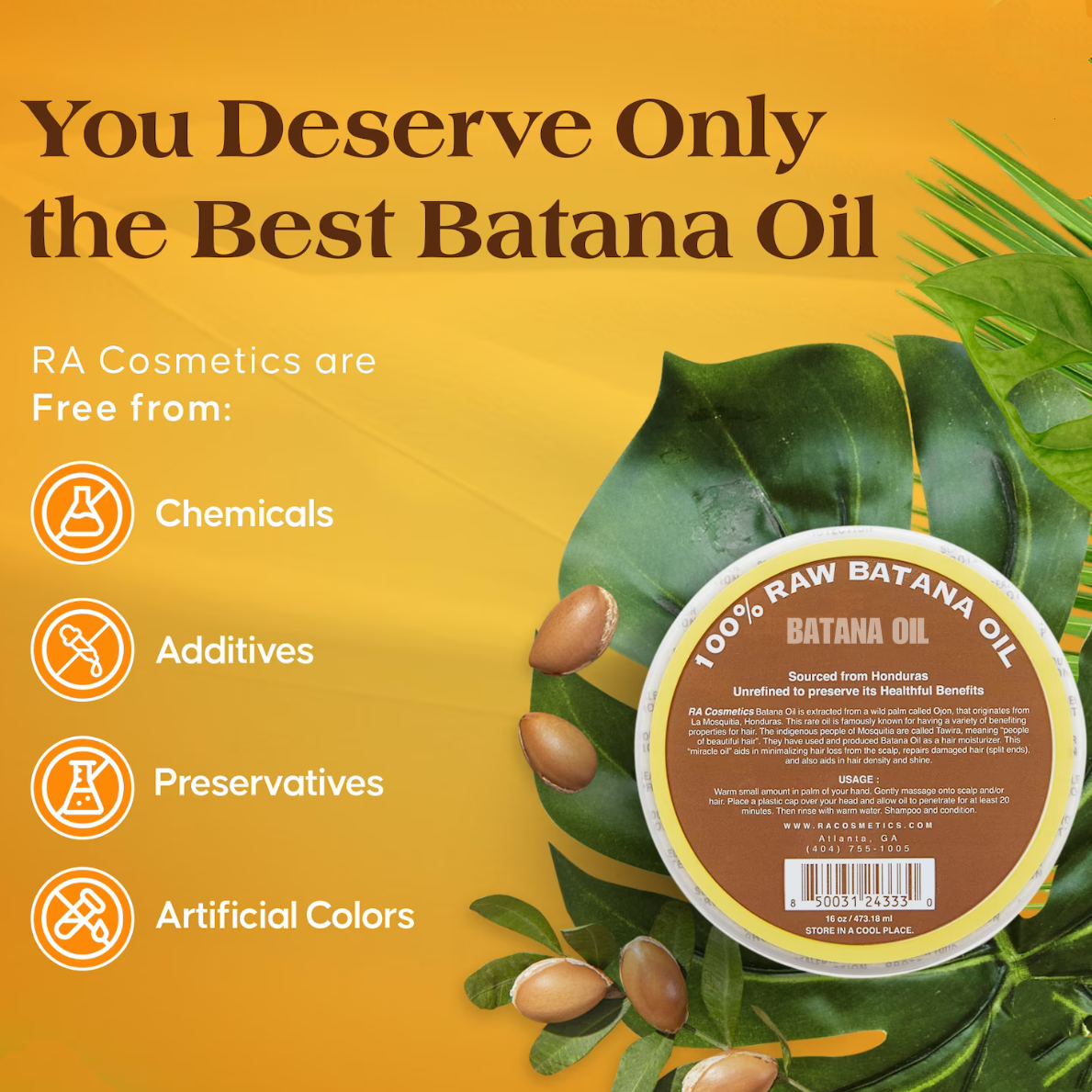 Batana Oil Organic and Natural Ingredients